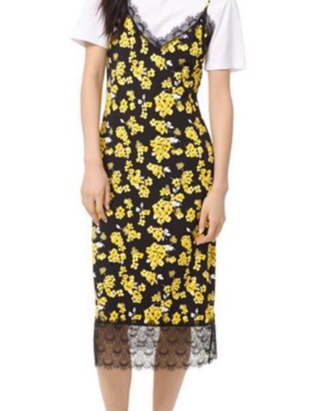 NWT Michael Kors Glam Fleur Midi Dress $175 RV